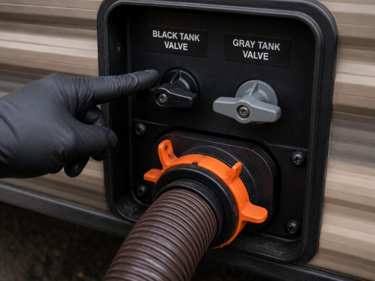 How to Dump an RV Black Water Tank | The 3/4-Full Rule