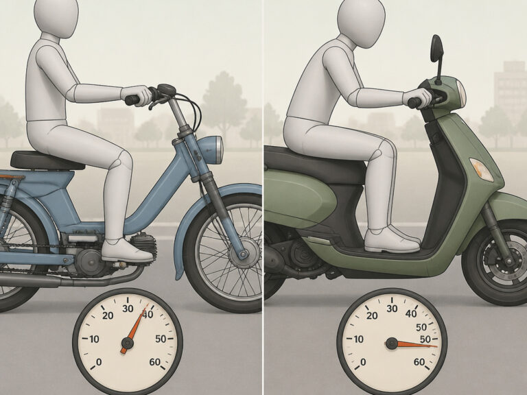 What is the Difference Between a Moped and a Scooter?
